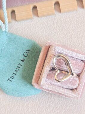 Tiffany & Co Piretti Loving Heart Ring Sterling Silver Open Heart Size 5